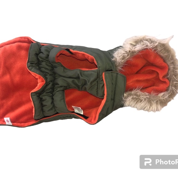 Dog fur jacket medium hooded clothes Good2Go - Picture 2 of 5